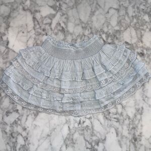 NWOT LOVESHACKFANCY BUE BILLIE SKIRT 2-3YR